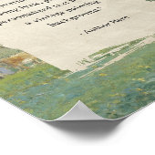 独自の引用文ヴィンテージの絵を描作成 ポスター (角)