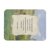 独自の引用文ヴィンテージの絵を描作成 マグネット (横)