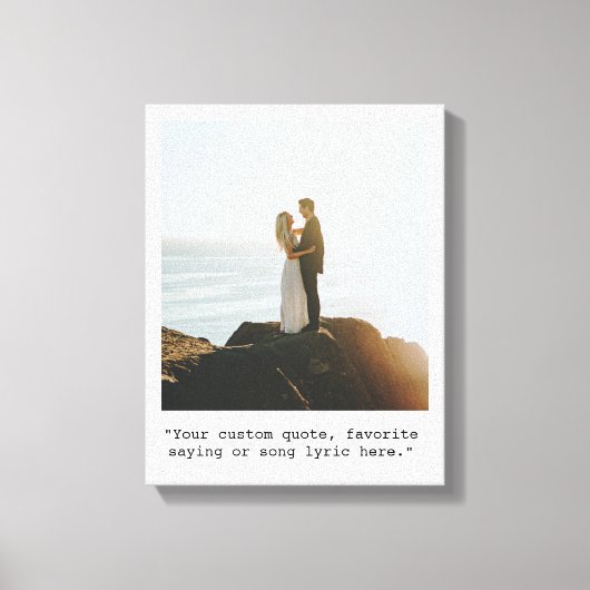 独自の引用文写真の作成 キャンバスプリント (正面)