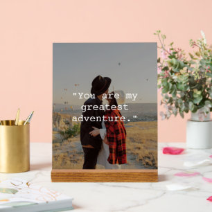 独自の引用文写真カスタムの作成 アクリルサイン