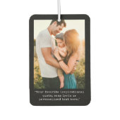 独自の引用文写真カスタムの作成 カーエアーフレッシュナー (正面)