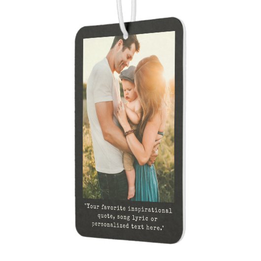 独自の引用文写真カスタムの作成 カーエアーフレッシュナー (左)