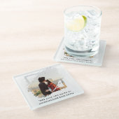 独自の引用文写真カスタムの作成 ガラスコースター (アングル)