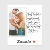 独自の引用文写真カスタムの作成 シール (シート)