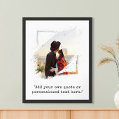 独自の引用文写真カスタムの作成 ポスター