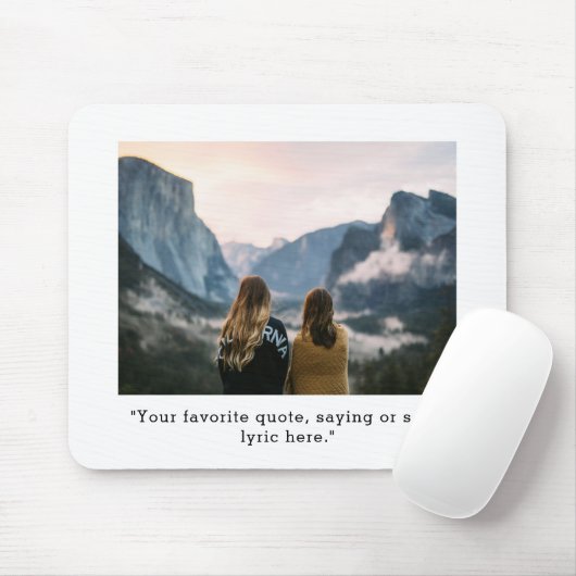 独自の引用文写真カスタムの作成 マウスパッド (マウス)