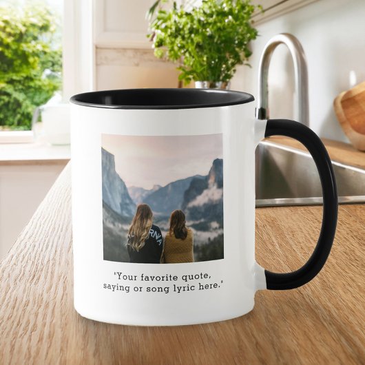 独自の引用文写真カスタムの作成 マグカップ