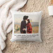 独自の引用文写真カスタムを作成パーソナライズされたする クッション (ブランケット)