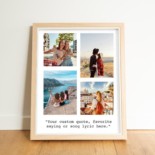 独自の引用文写真コラージュのポスターの作成 ポスター