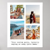 独自の引用文写真コラージュのポスターの作成 ポスター (正面)