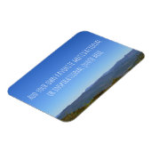 独自の引用文感動的山写真の作成 マグネット (左側)