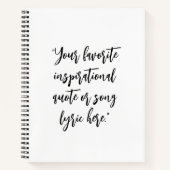 独自の引用文書の作成 ノートブック (正面)