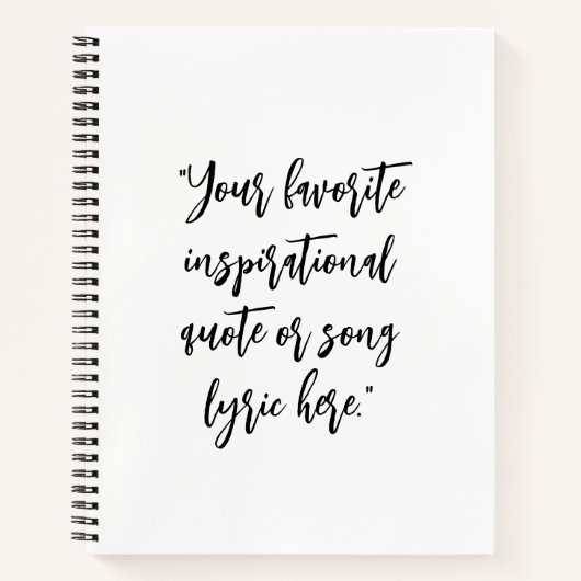 独自の引用文書の作成 ノートブック (正面)