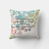 独自の引用文枕のかわいらし水色を追加 クッション (裏面)