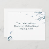 独自の引用文水色位置を作成 ポストカード (正面/裏面)