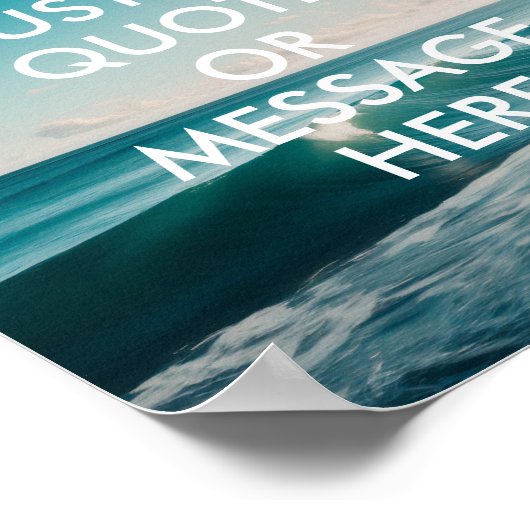 独自の引用文海 ポスター (角)