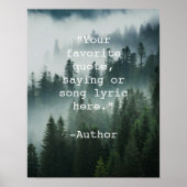 独自の引用文自然横書きポスターの作成 ポスター (正面)