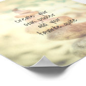 独自の引用文自然zenフォトアートを追加する ポスター (角)