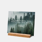 独自の引用文 アクリルサイン (傾斜)