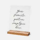 独自の引用文 アクリルサイン (傾斜)