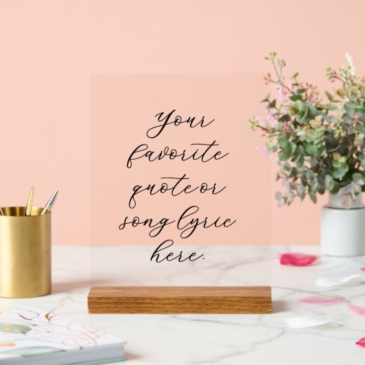 独自の引用文 アクリルサイン (ウェディング)