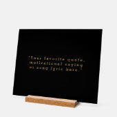 独自の引用文 アクリルサイン (傾斜)