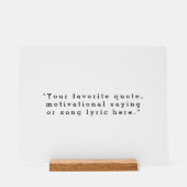 独自の引用文 アクリルサイン (正面)