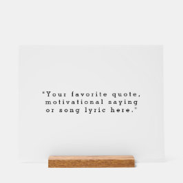 独自の引用文 アクリルサイン