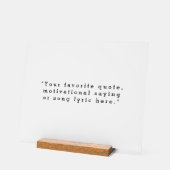 独自の引用文 アクリルサイン (傾斜)