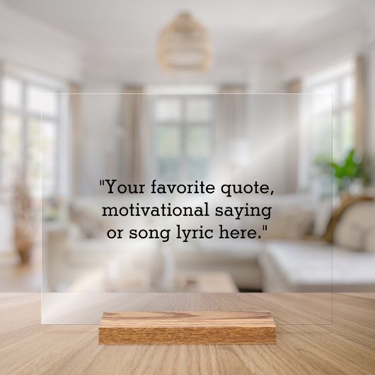 独自の引用文 アクリルサイン