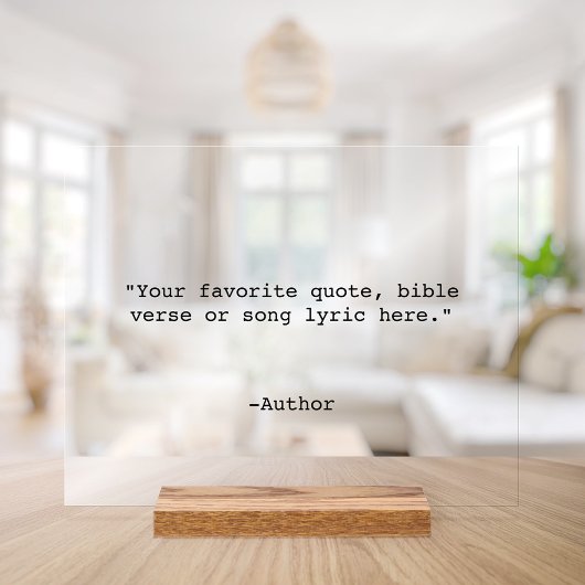 独自の引用文 アクリルサイン