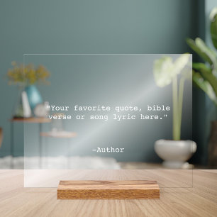 独自の引用文 アクリルサイン