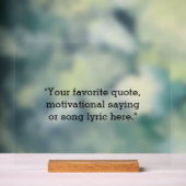 独自の引用文 アクリルサイン (ニュートラル)