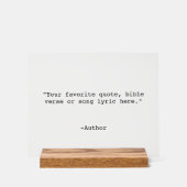 独自の引用文 アクリルサイン (正面)