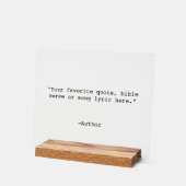 独自の引用文 アクリルサイン (傾斜)