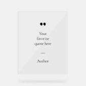 独自の引用文 アクリルサイン (正面)