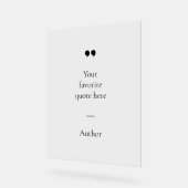 独自の引用文 アクリルサイン (傾斜)