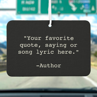 独自の引用文 カーエアーフレッシュナー