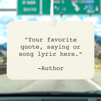 独自の引用文 カーエアーフレッシュナー