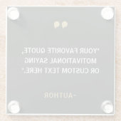 独自の引用文 ガラスコースター (裏面)