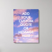 独自の引用文 キャンバスプリント (正面)