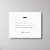 独自の引用文 キャンバスプリント (正面)