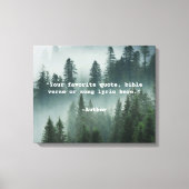 独自の引用文 キャンバスプリント (正面)