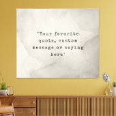 独自の引用文 キャンバスプリント (インサイチュ (リビング))