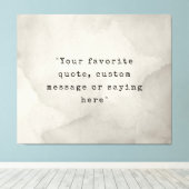 独自の引用文 キャンバスプリント (インサイチュ (ウッドフロア))