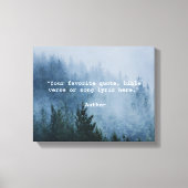 独自の引用文 キャンバスプリント (正面)