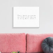 独自の引用文 キャンバスプリント (インサイチュ (リビング))