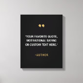 独自の引用文 キャンバスプリント (正面)