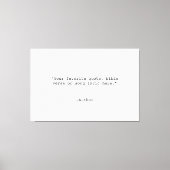 独自の引用文 キャンバスプリント (正面)