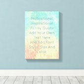 独自の引用文 キャンバスプリント (インサイチュ (ウッドフロア))